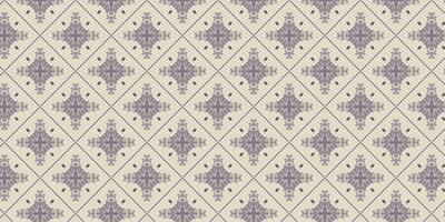 Seamless antique damask tile pattern in soft pastel colors with ornate floral elements. vector