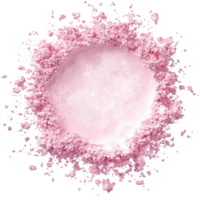 pink powder on transparent background. png