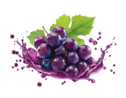 Delicious Grapes with a Refreshing Splash png