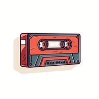 an illustration of a cassette player vector