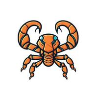 Scorpion illustration featuring vibrant colors and sharp details vector