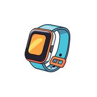 Stylish smartwatch with bright design suitable for fitness and daily use vector