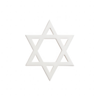 A simple, elegant depiction of the Star of David symbol on a clean background. png