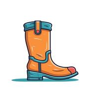 Colorful rubber boot with a stylish design displayed on a clean background vector