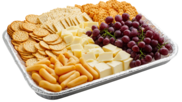 Delicious Platter of Assorted Cheeses with Crackers Perfect for Entertaining Guests at a Gathering or Party. png