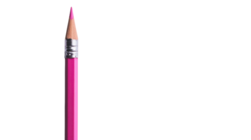 A Classic Wooden Pencil with a Pink Eraser Perfect for School and Office Use in Any Creative Project. png
