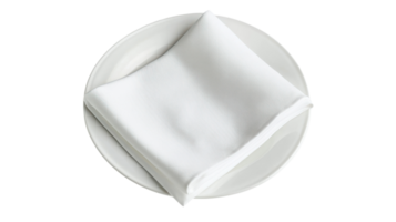 Elegant Presentation of a Clean White Cloth Napkin Neatly Folded for Formal Dining Settings and Events to Enhance Table Aesthetics. png