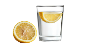 Refreshing Glass of Lemonade with a Slice of Lemon Perfect for Summer Enjoyment and Beverage Menus. png