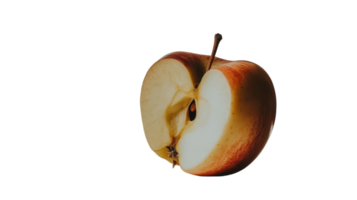 A Refreshing Crispy Apple with a Bite Taken Out of It Perfect for Healthy Snacking or Food Illustrations. png