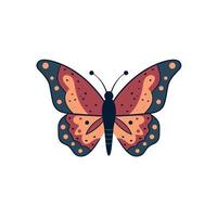 Colorful butterfly design showcasing intricate patterns and vibrant hues for decoration and art projects vector