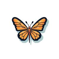 Colorful butterfly displaying intricate patterns in nature vector