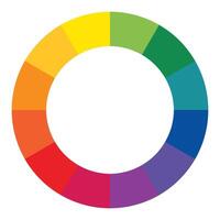 Desaturated Color Wheel in Soft Gradient Tones vector