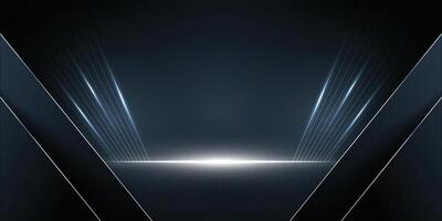 uxury dark abstract with line silver light effect background. vector