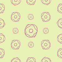 simple sweet donut pattern. seamless pattern of donut for your food packaging background. sweet donut seamless pattern. donut with line style for your background pattern vector