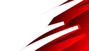 Abstract red background with white curved lines. vector
