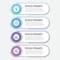 Process infographic with 4 steps, process or options, process chart, Used for process diagram, presentations, workflow layout, flow chart, infograph. eps10 illustration. vector