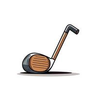 Unique golf club design with a whimsical appearance and creative features vector