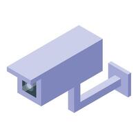 Isometric security camera observing and protecting property vector