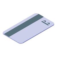 Secure credit card with magnetic stripe ensuring safe online transactions vector