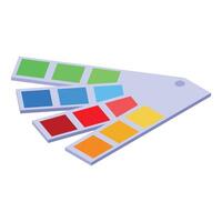 Color palette guide showing different shades for creative design projects vector
