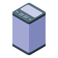 Modern smart trash can managing household waste efficiently vector