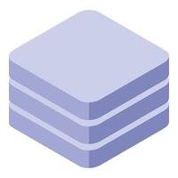 Server room data center storage representing computing infrastructure vector