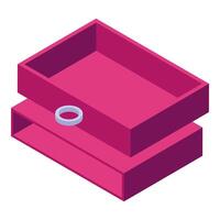 Archive storage box keeping documents, files, folders, and paperwork organized vector