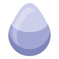 Hyaluronic acid drop forming a sphere representing purity and hydration vector