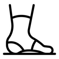 Orthopedic insole correcting flat foot posture while walking vector