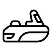 Bumper car showing modern design and minimalist style vector