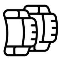 Wrist weights adding resistance during exercise enhancing fitness training vector