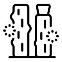 Nano robots repairing damaged wood material using nanotechnology vector