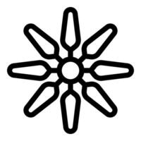 Eight pointed star shape forming geometric design vector