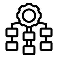 Workflow automation system managing multiple processes with central gear vector