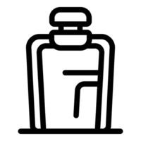 Sport water bottle with push button cap for easy hydration during workout vector