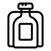 Bottle packaging protecting fragile glass container during shipping and handling vector