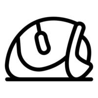 Vertical ergonomic mouse maintaining neutral wrist position for comfort and preventing rsi vector
