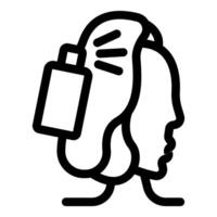 Electronic device measuring brain activity for cognitive research vector