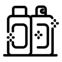 Cleaning products creating sparkling cleanliness and shine vector