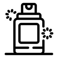 Spray bottle releasing a refreshing mist, creating a pleasant fragrance vector