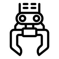 Robotic arm gripping with advanced technology and precision engineering vector