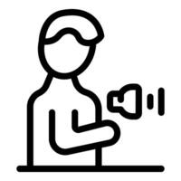 Man listening music using wireless earbuds, relaxing and enjoying audio content vector