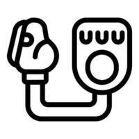 Vr controller connecting to headset, experiencing virtual reality vector