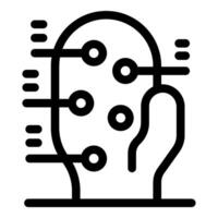 Neural network transforming data with connections and signals processing information vector