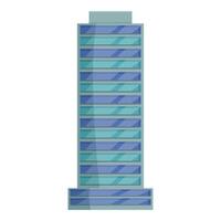 Modern glass skyscraper rising towards the sky vector