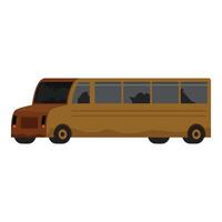 Abandoned rusty school bus showing decay and neglect vector