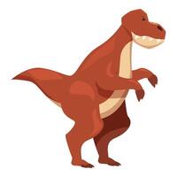 Tyrannosaurus rex standing and showing teeth and claws vector