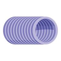Flexible ventilation pipe creating airflow in hvac system vector