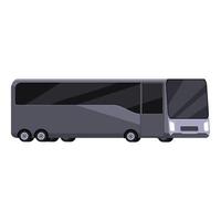 Modern gray coach bus isolated on white background vector