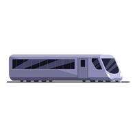 Modern high speed train running on railway track vector